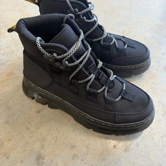 Dr. Martens Boury Leather Casual Boots, Black, Size 7 Men’s - Picture 3 of 8